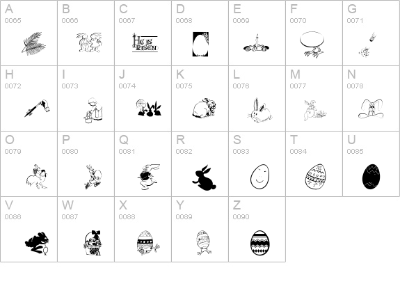 Eastereggs details - Free Fonts at FontZone.net