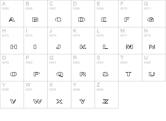 Effluence Outlined details - Free Fonts at FontZone.net