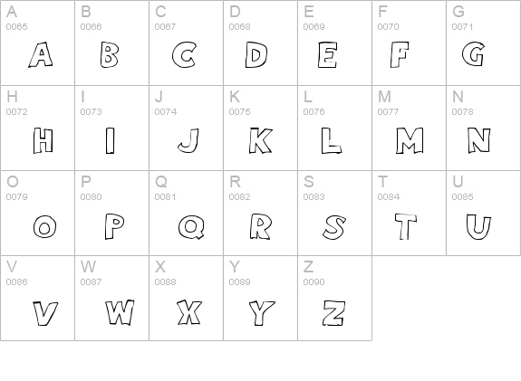 Eighty Percent Outline details - Free Fonts at FontZone.net