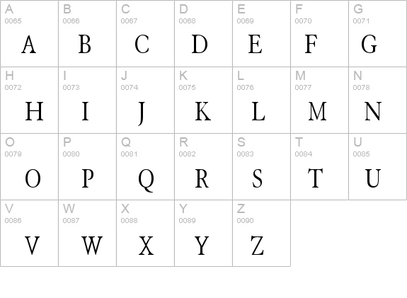 Elephant-Condensed Normal details - Free Fonts at FontZone.net