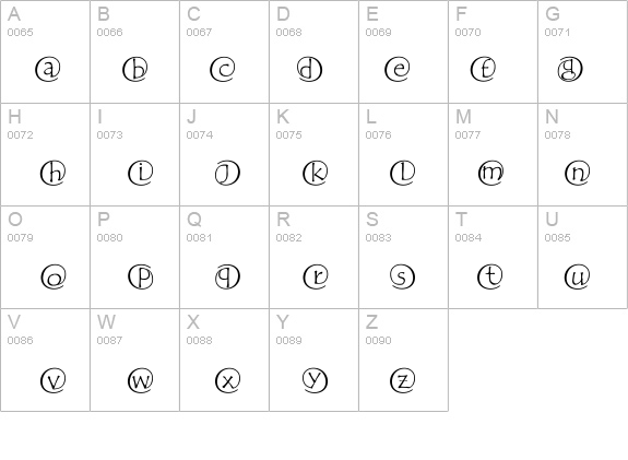 fab Chiocciole details - Free Fonts at FontZone.net