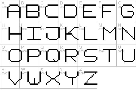 fixed_v02 details - Free Fonts at FontZone.net