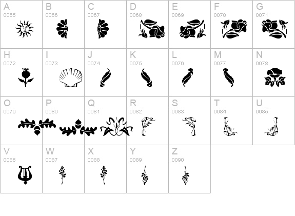 FloraDings details - Free Fonts at FontZone.net