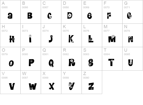 Floralies details - Free Fonts at FontZone.net