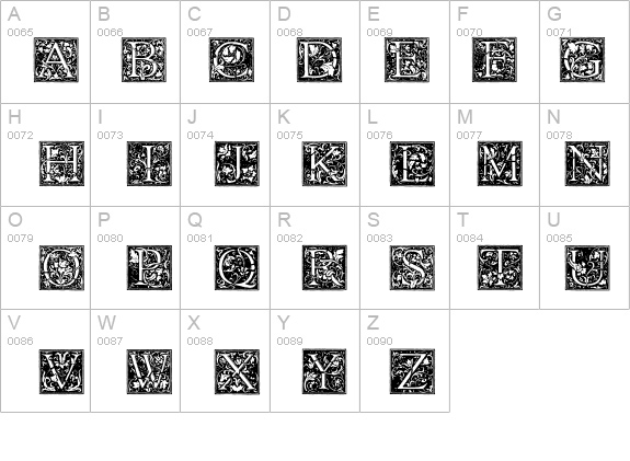 Florana_Initials details - Free Fonts at FontZone.net