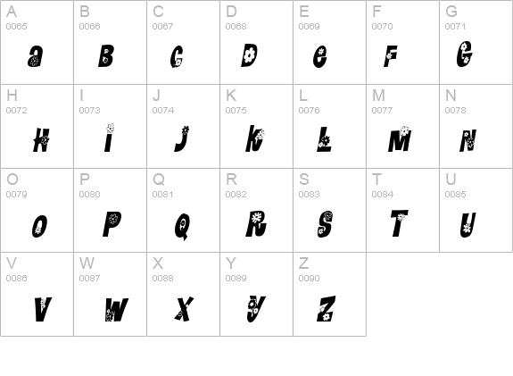 FlowerPowerCondensed Italic details - Free Fonts at FontZone.net