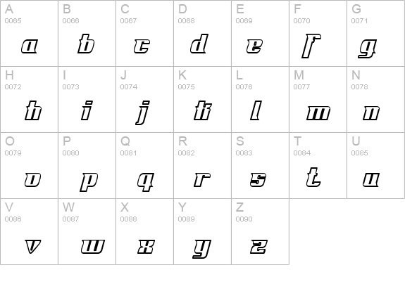 Fontovision IV outline details - Free Fonts at FontZone.net
