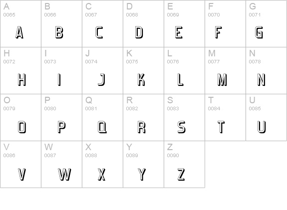 Forgotten Futurist Shadow details - Free Fonts at FontZone.net
