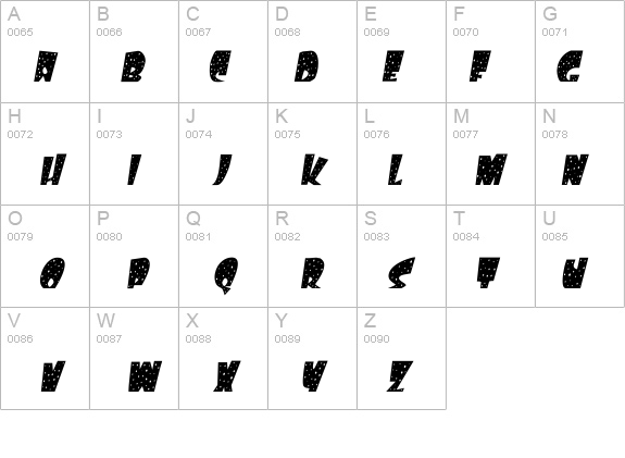 FreckleCondensed Oblique details - Free Fonts at FontZone.net