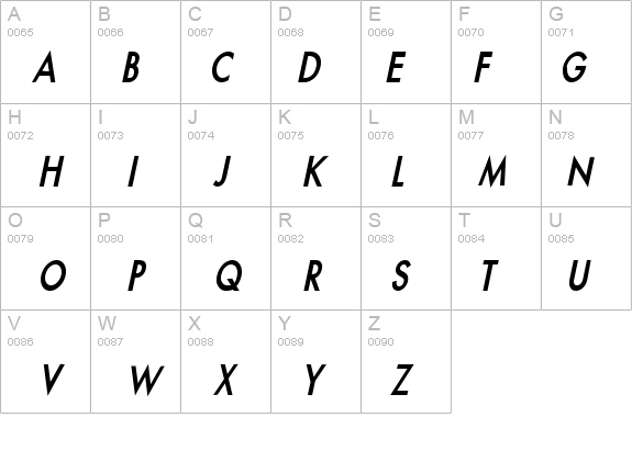 Fusi-Condensed Bold Italic details - Free Fonts at FontZone.net