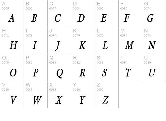 Galant Condensed BoldItalic details - Free Fonts at FontZone.net