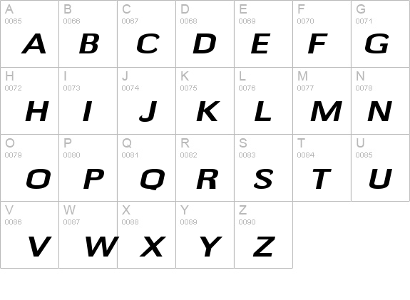 Gauss-Extended Bold Italic details - Free Fonts at FontZone.net