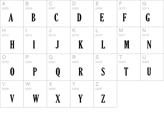 Gloucester MT Extra Condensed details - Free Fonts at FontZone.net