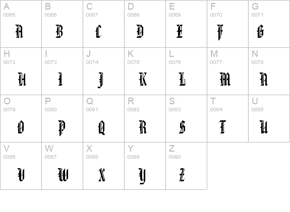 Gothic 32-Condensed Normal details - Free Fonts at FontZone.net