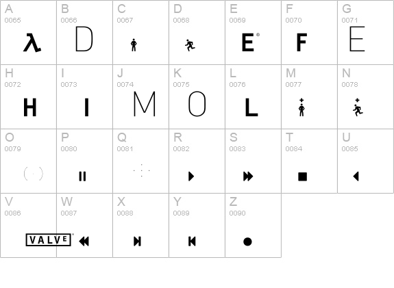 HalfLife2 details - Free Fonts at FontZone.net