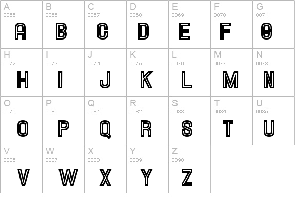 Hallandale Inline JL details - Free Fonts at FontZone.net