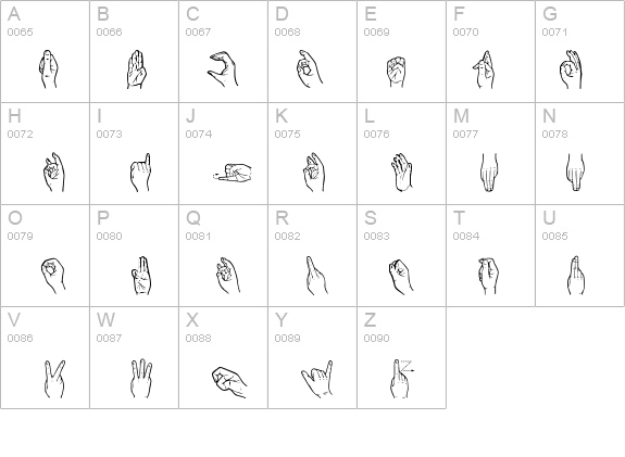 HandSign details - Free Fonts at FontZone.net