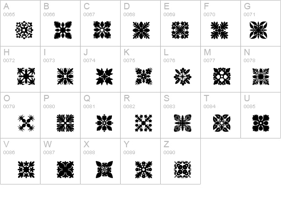 Hawaiian Quilt1 details - Free Fonts at FontZone.net
