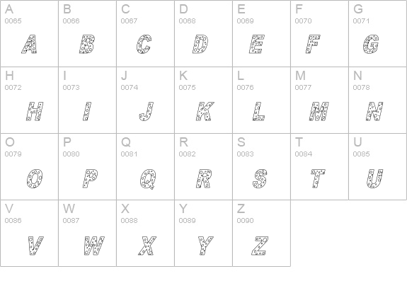 HOLE 3 cursive outline details - Free Fonts at FontZone.net