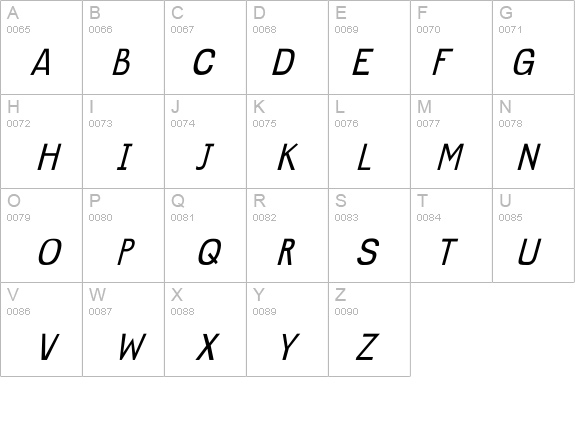 Imperfect-Oblique details - Free Fonts at FontZone.net