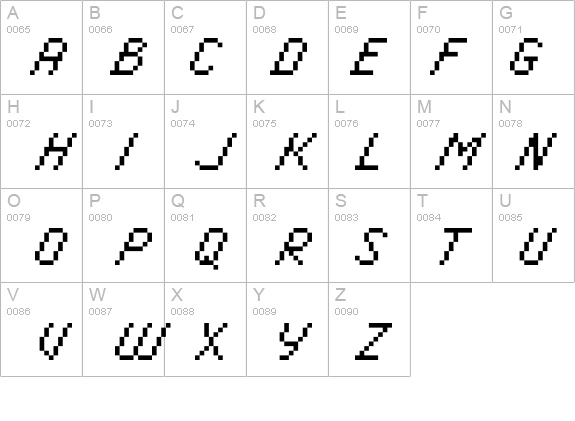 Italic0855 details - Free Fonts at FontZone.net