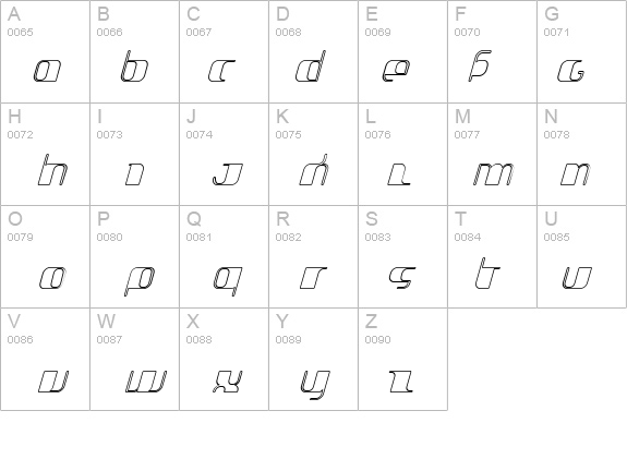 Jakone-OutlineItalic details - Free Fonts at FontZone.net