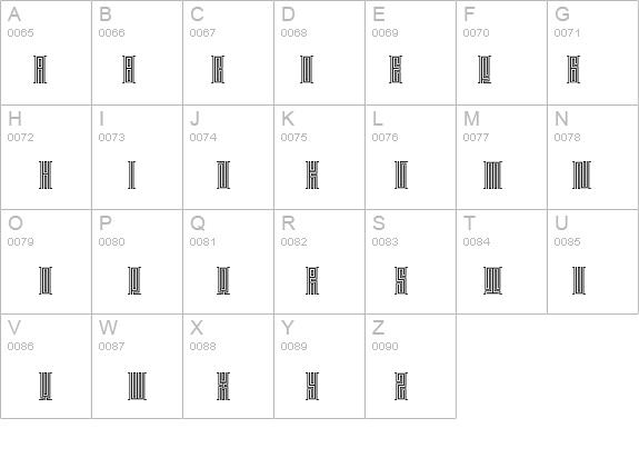 Janus-Moir details - Free Fonts at FontZone.net