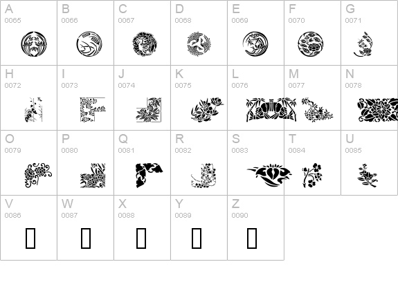 Japanese Designs details - Free Fonts at FontZone.net
