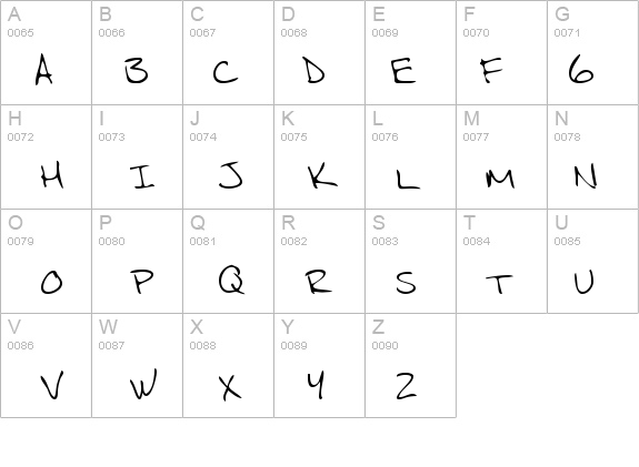 JeffreysHand Regular details - Free Fonts at FontZone.net