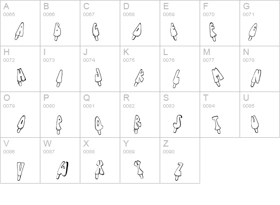 Jenna's Popsicles details - Free Fonts at FontZone.net