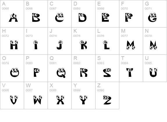 KAHorrible details - Free Fonts at FontZone.net