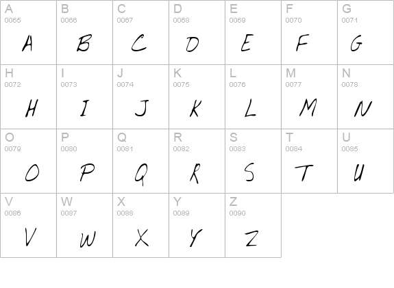 KarinsHand Regular details - Free Fonts at FontZone.net