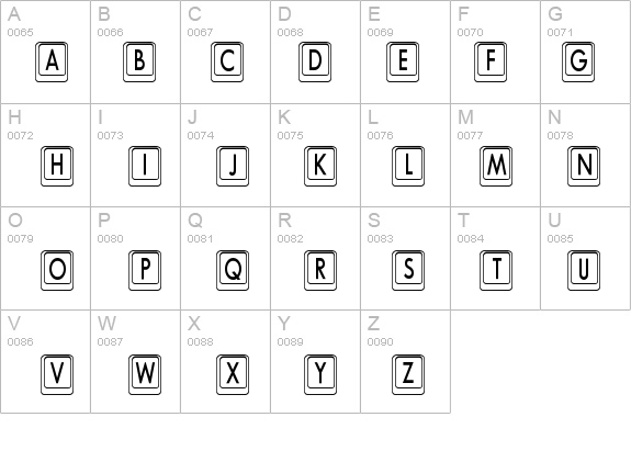 Keyboard KeysCn Condensed details - Free Fonts at FontZone.net