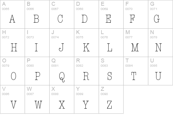 Keyboard Light Condensed SSi Light Condensed details - Free Fonts at FontZone.net