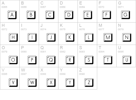 KeyCapsFLF Font - FontZone.net