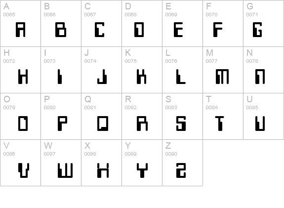 Keypunch details - Free Fonts at FontZone.net