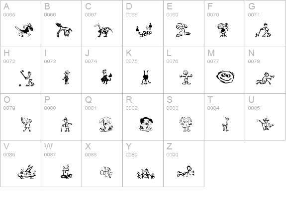 KidsDrawings details - Free Fonts at FontZone.net