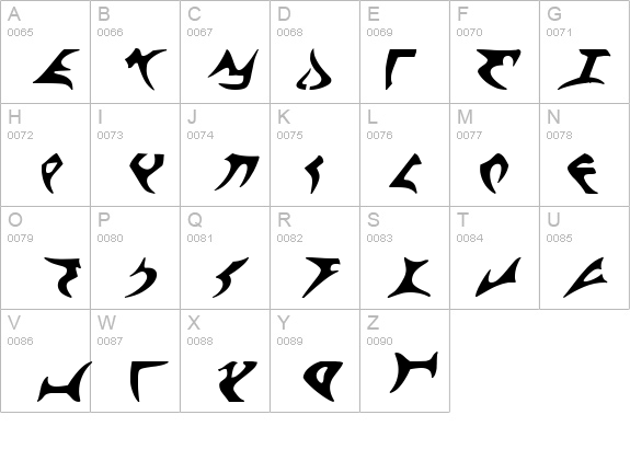 KlingonTNG details - Free Fonts at FontZone.net