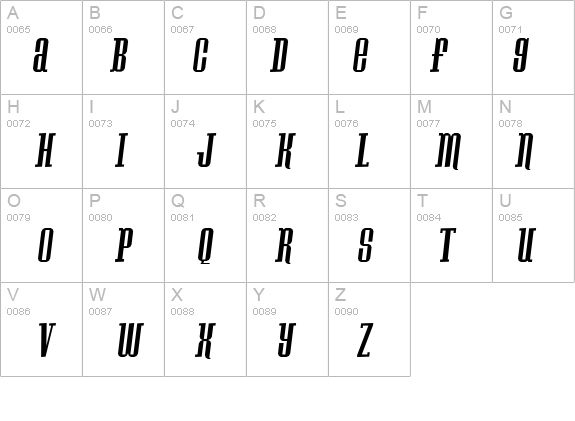 Konspiracy Theory slant details - Free Fonts at FontZone.net