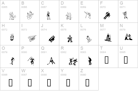 KR Winter Sports details - Free Fonts at FontZone.net