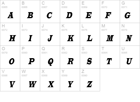 Latin-Condensed Italic details - Free Fonts at FontZone.net