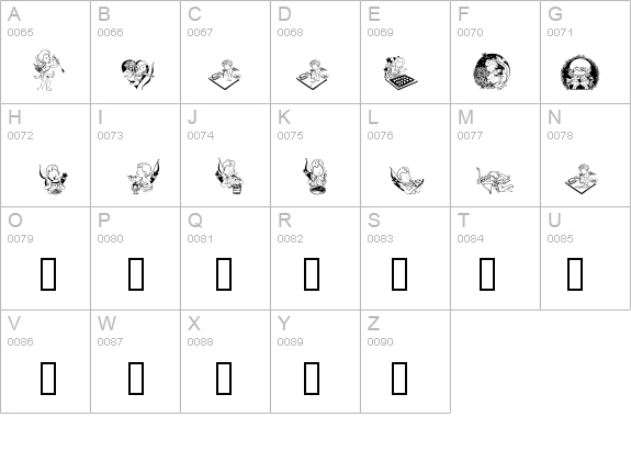 LCR Cutesy Cupid details - Free Fonts at FontZone.net