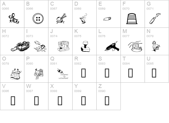 LCR Lesley's Crafts details - Free Fonts at FontZone.net