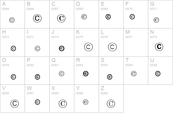 LegalTrademarksP01 details - Free Fonts at FontZone.net