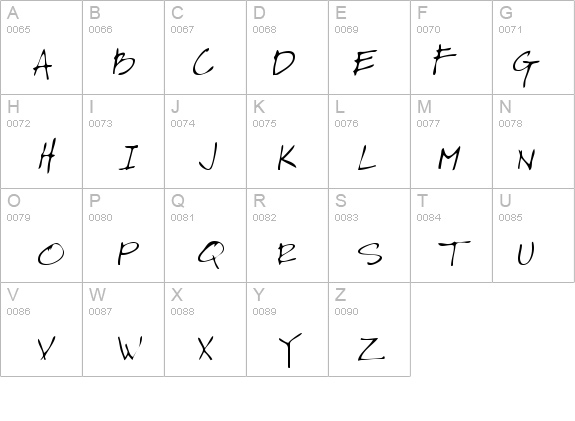 LeroysHand Regular details - Free Fonts at FontZone.net