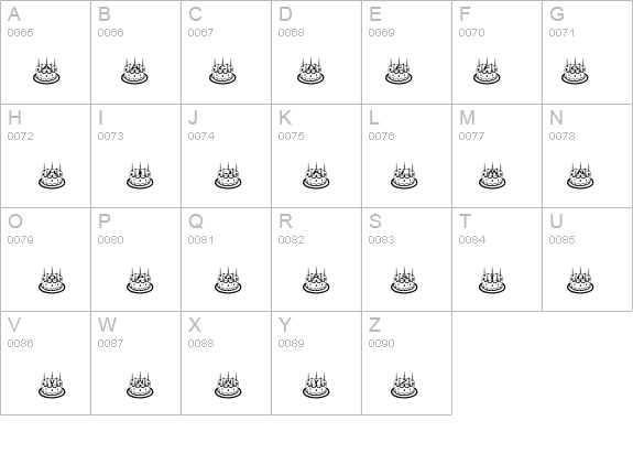 Lilians Geburtstag details - Free Fonts at FontZone.net