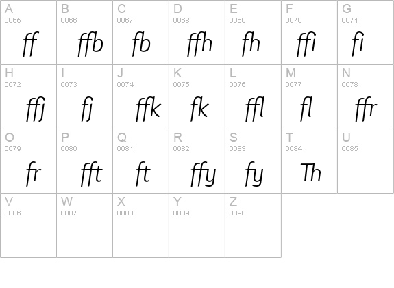 LisboaSansLigaturesLight-Italic details - Free Fonts at FontZone.net
