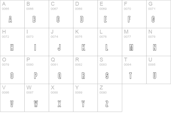 Machine-LightHC details - Free Fonts at FontZone.net