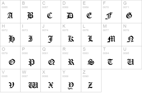 common manuscript fonts