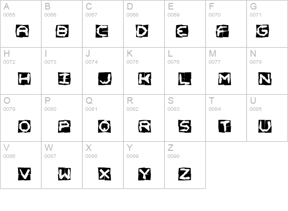 Mishmash 4x4o BRK details - Free Fonts at FontZone.net